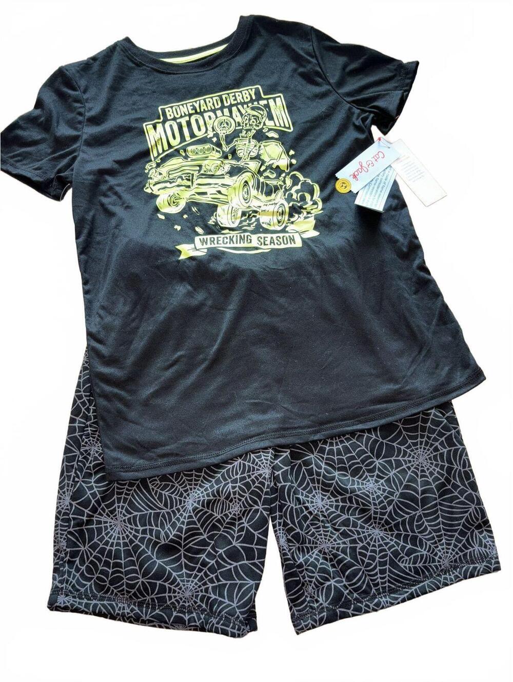 NEW! Cat & Jack Boys' XL (14) GLOW-IN-THE-DARK Set